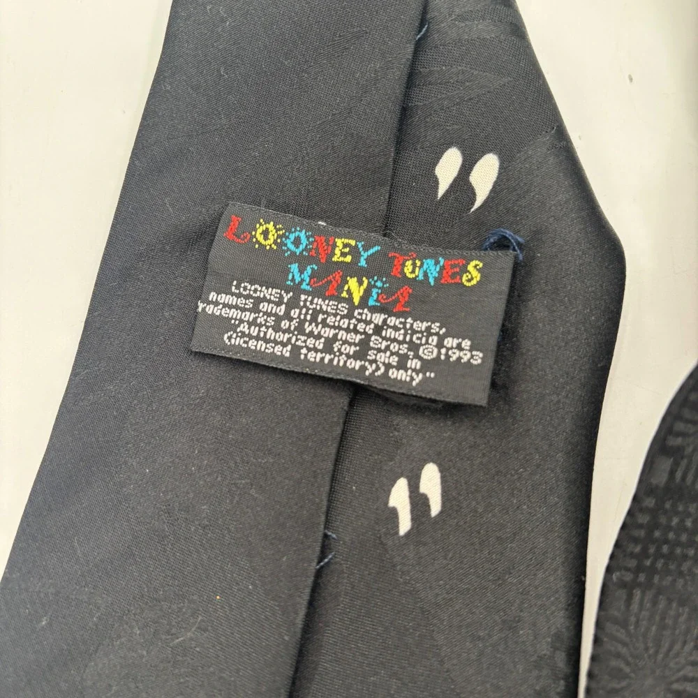 Vtg Looney Tunes‎ Neck Ties Daffy Duck Tazmanian Devil Lot of 3